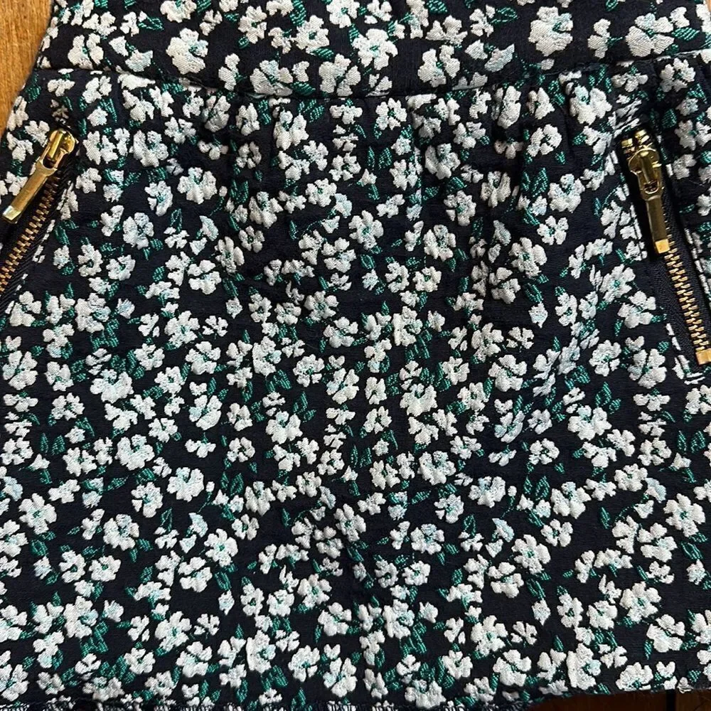 Janie and Jack skirt size 6 to 12 months blue Floral Skirt Easter Spring Summer